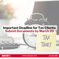 Action Required: Your Tax Documents Are Due March 20