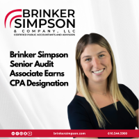 Brinker Simpson Senior Audit Associate Earns CPA Designation
