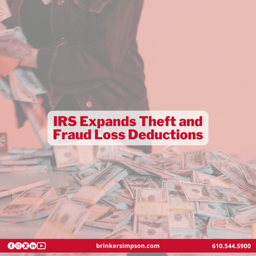IRS Expands Theft and Fraud Loss Deductions