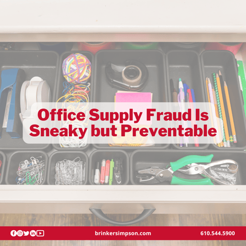 Office Supply Fraud Is Sneaky but Preventable