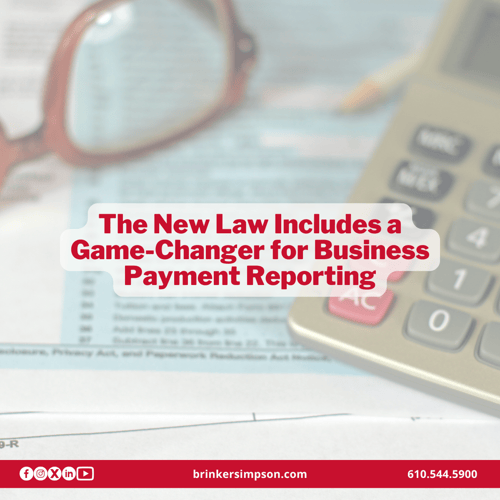 The New Law Includes a Game-Changer for Business Payment Reporting