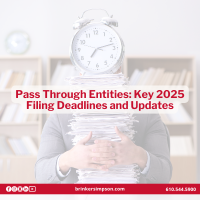 Pass Through Entities: Key 2025 Filing Deadlines and Updates