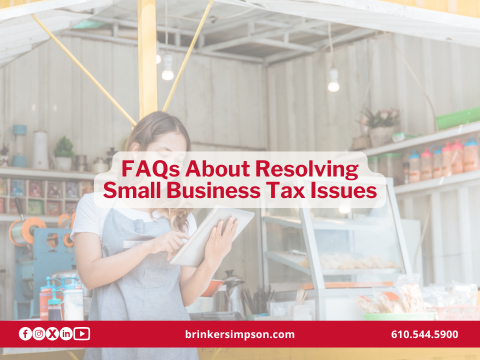 FAQs About Resolving Small Business Tax Issues