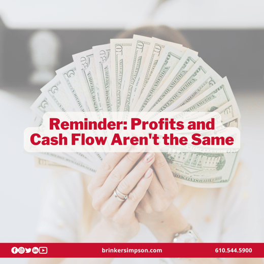 Reminder: Profits and Cash Flow Aren't the Same