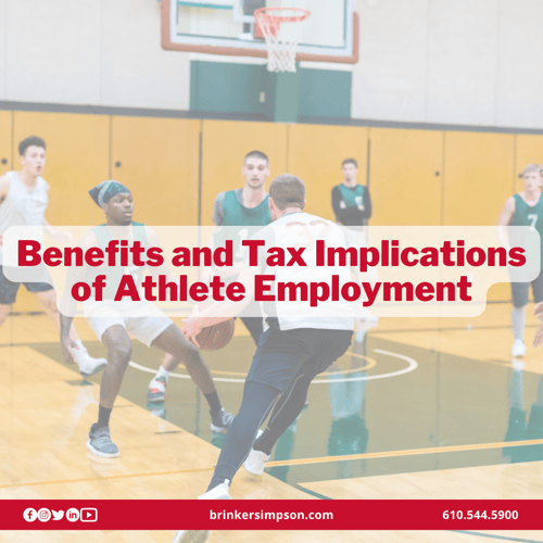 Benefits and Tax Implications of Athlete Employment