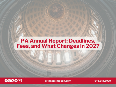 PA Annual Report: Deadlines, Fees, and What Changes in 2027