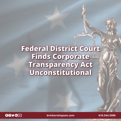 Federal Court Finds Corporate Transparency Act Unconstitutional