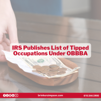 IRS Publishes List of Tipped Occupations Under OBBBA