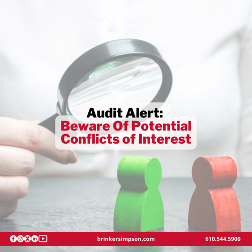 Audit Alert: Beware Of Potential Conflicts of Interest