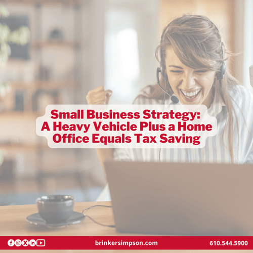 A Heavy Vehicle Plus a Home Office Equals Tax Savings
