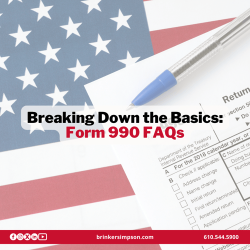 Breaking Down The Basics: Form 990 FAQs