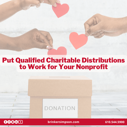 Put Qualified Charitable Distributions to Work for Your Nonprofit