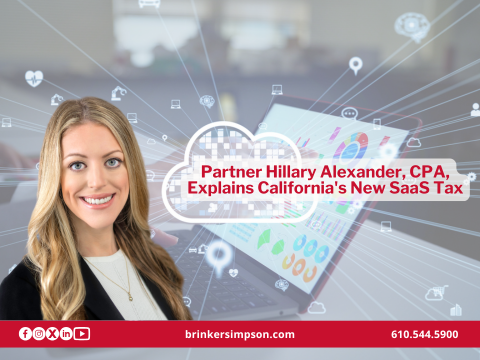 Partner Hillary Alexander, CPA, Explains California's New SaaS Tax