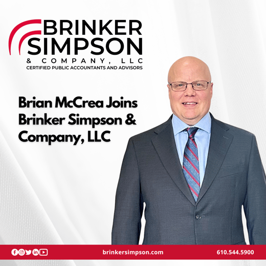 Brian McCrea Joins Brinker Simpson & Company, LLC