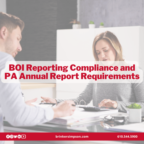 BOI Reporting Compliance and PA Annual Report Requirements