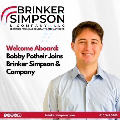 Bobby Pothier Joins Brinker Simpson & Company, LLC