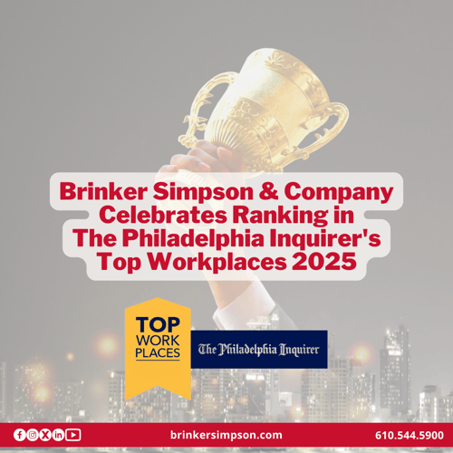Brinker Simpson & Company Celebrates Ranking in The Philadelphia Inquirer's Top Workplaces 2025
