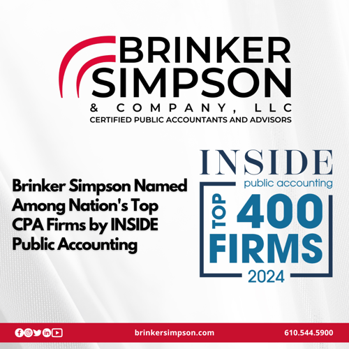 Brinker Simpson Named Among Nation's Top CPA Firms by INSIDE Public Accounting