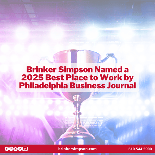Brinker Simpson Named a 2025 Best Place to Work by Philadelphia Business Journal