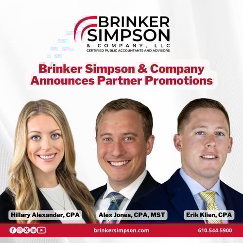 Brinker Simpson & Company Announces Partner Promotions