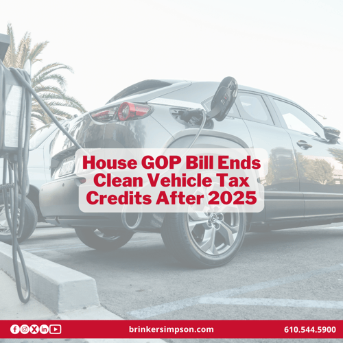 House GOP Bill Ends Clean Vehicle Tax Credits After 2025