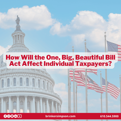 How Will the One, Big, Beautiful Bill Act Affect Individual Taxpayers?