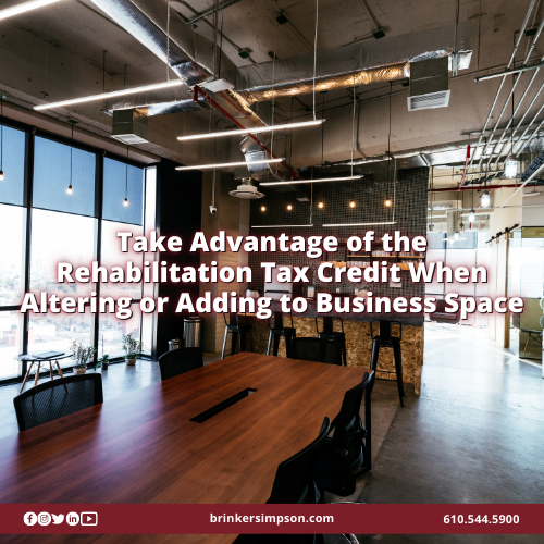 Newsletter Icons_Take Advantage of the Rehabilitation Tax Credit When Altering or Adding to Business Space