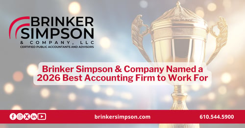Brinker Simpson & Company Named a 2026 Best Accounting Firm to Work For