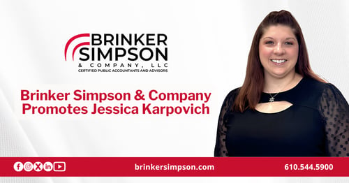 Jessica Karpovich, Senior Associate in Client Accounting Services at Brinker Simpson & Company
