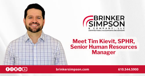 Headshot of Tim Kievit, SPHR, Senior Manager, Human Resources at Brinker Simpson & Company