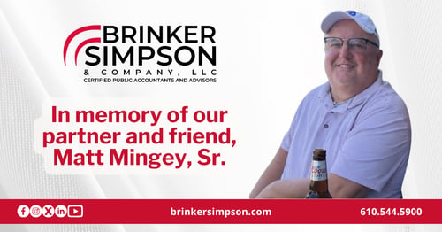In Memory of Matt Mingey, Sr. | Brinker Simpson & Company