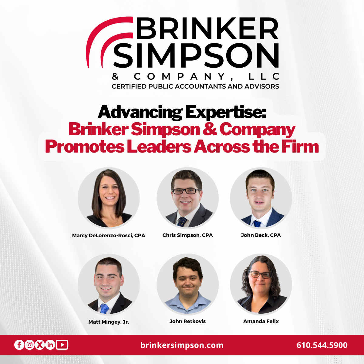Advancing Expertise: Brinker Simpson Promotes Leaders Across the Firm