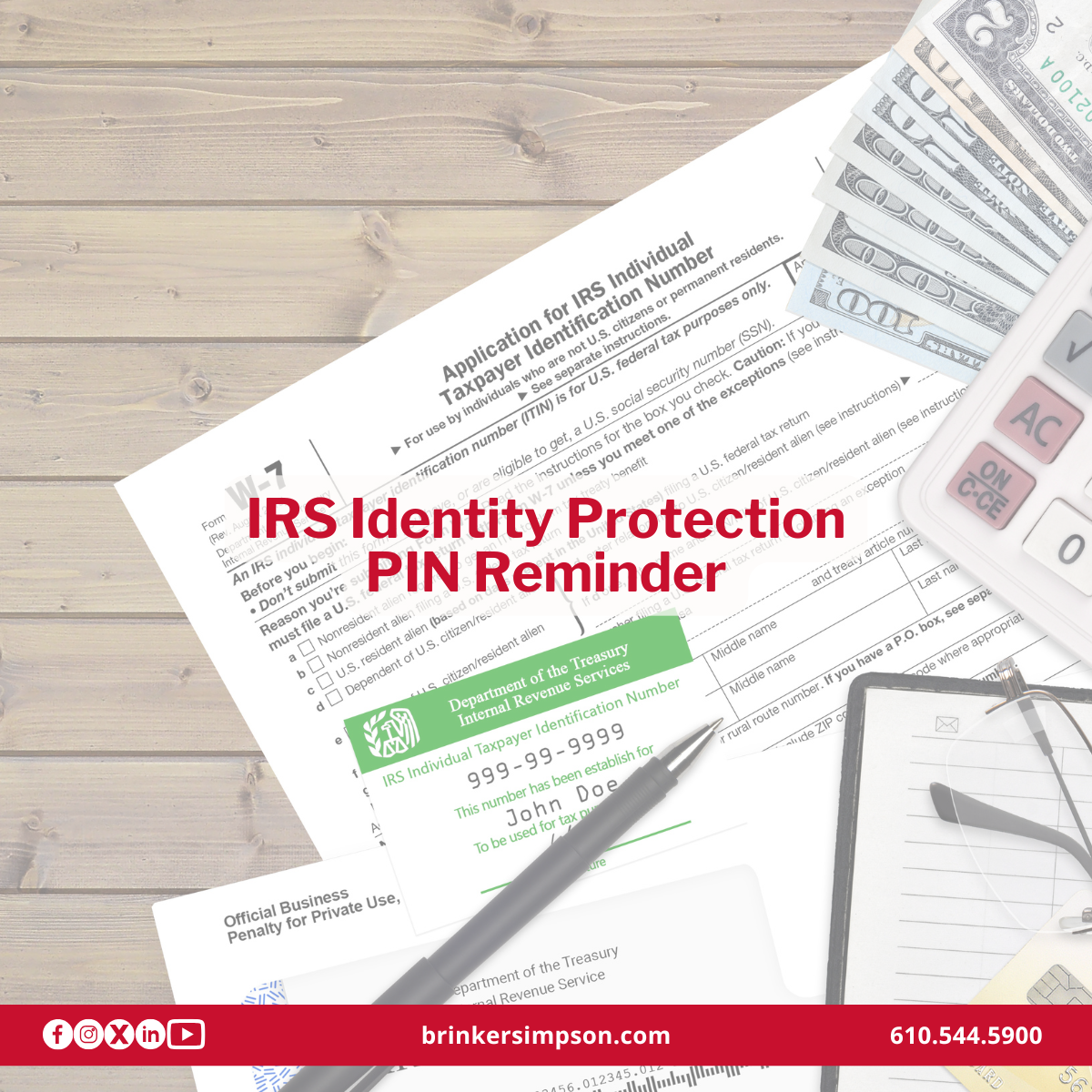 Action Needed for Some Clients: IRS Identity Protection PIN (IP PIN)