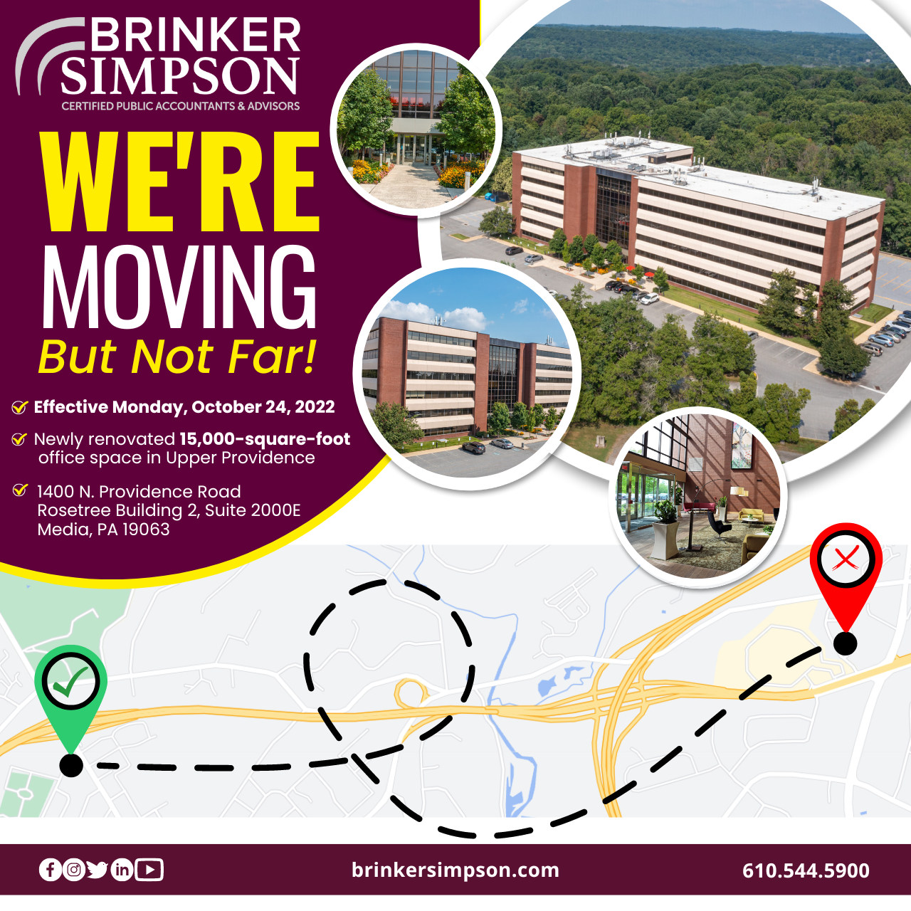 Brinker Simpson & Company, LLC, Relocating To Support Continued Growth