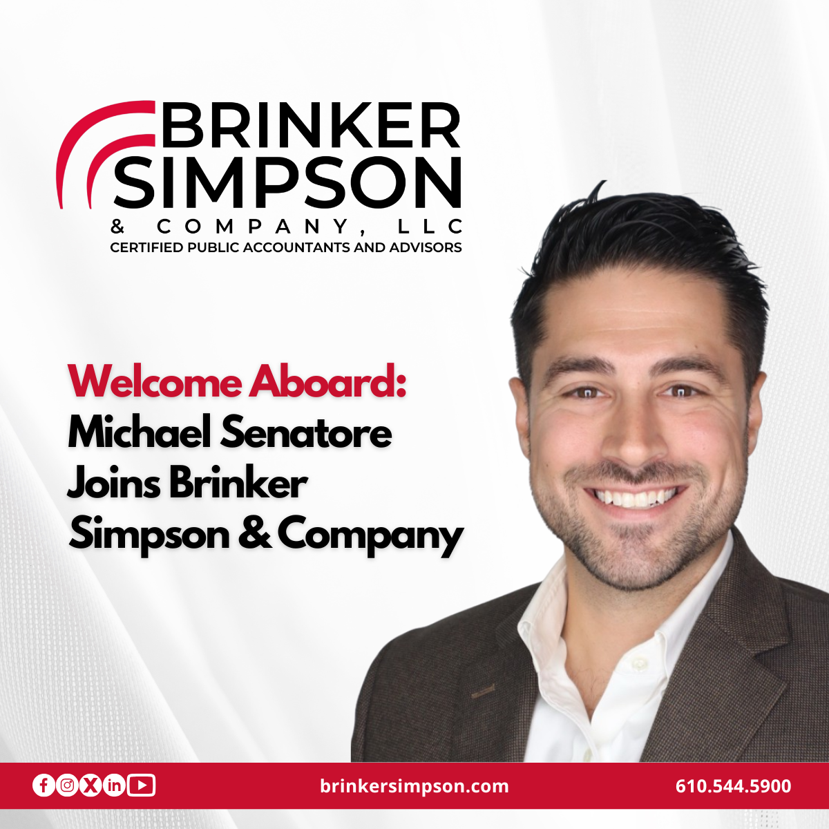 Michael Senatore Joins Brinker Simpson & Company, LLC