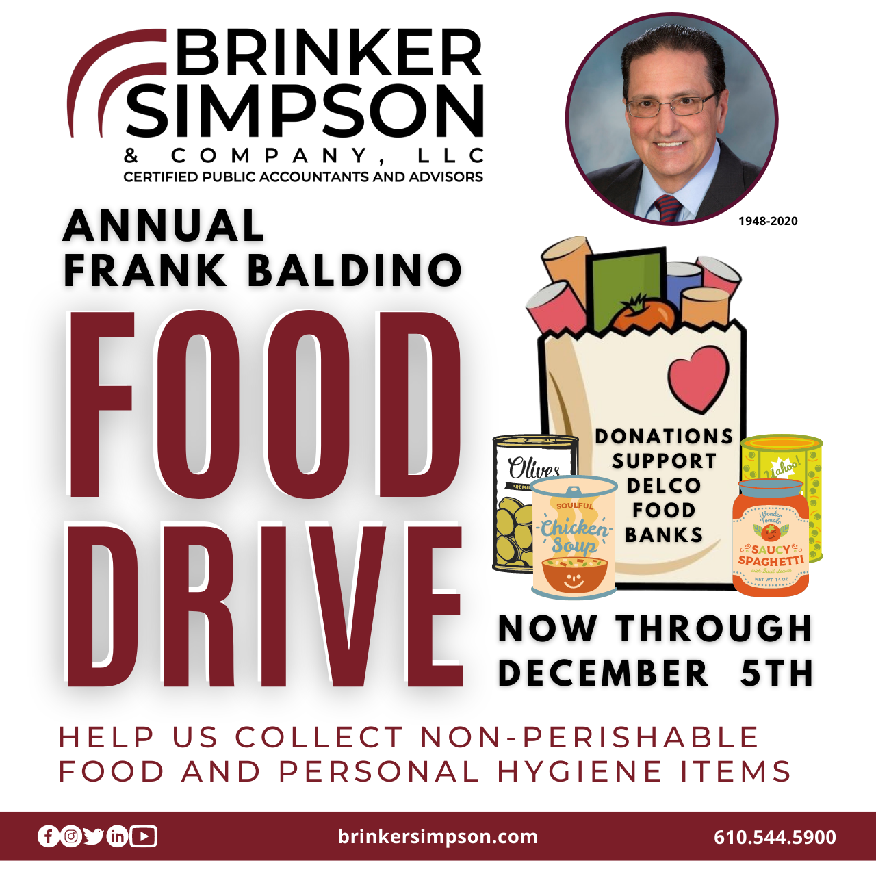 The Brinker Simpson Annual Frank Baldino Food Drive