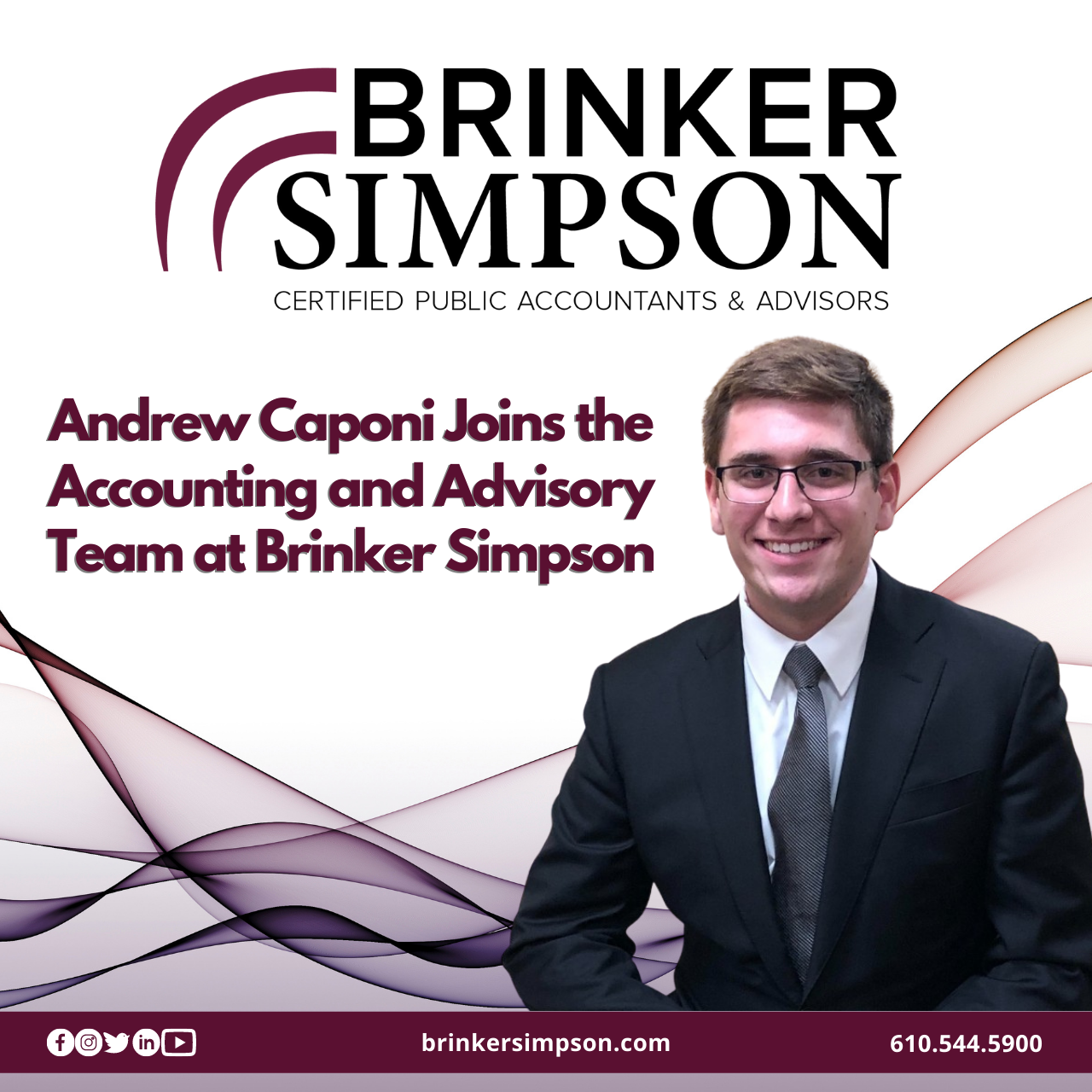 Andrew Caponi Joins the Accounting & Advisory Team at Brinker Simpson