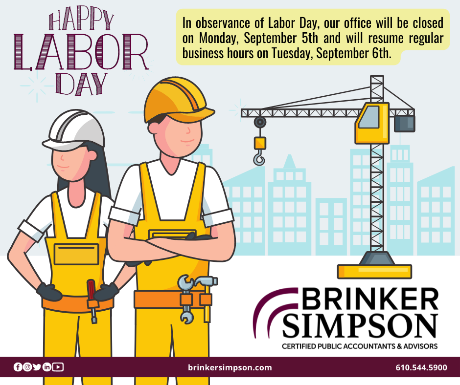 Holiday Office Hours - Labor Day