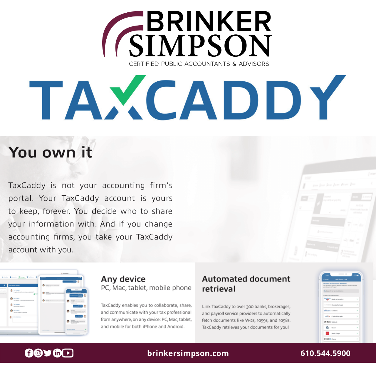 Brinker Simpson Simplifies Tax Time With TaxCaddy - 5 Tips