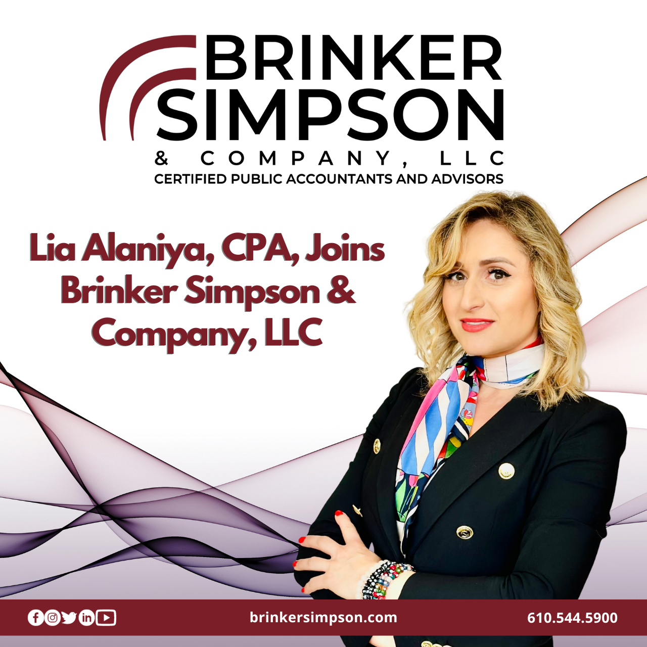 Lia Alaniya, CPA, Joins Brinker Simpson & Company, LLC
