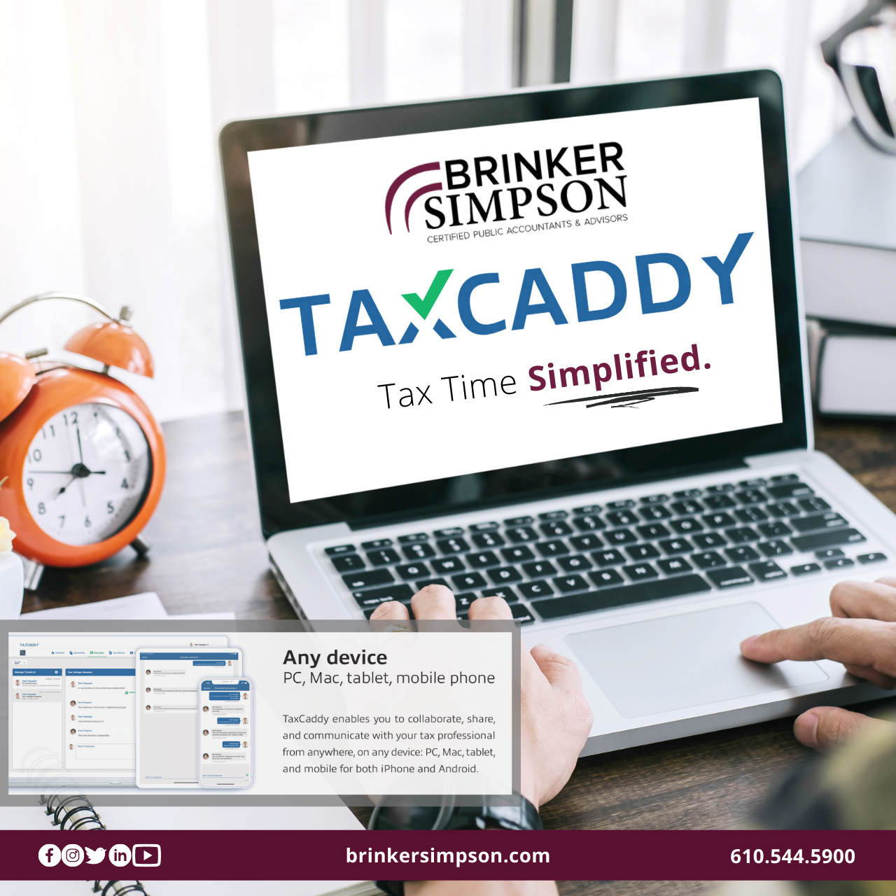 Brinker Simpson Simplifies Tax Time With TaxCaddy